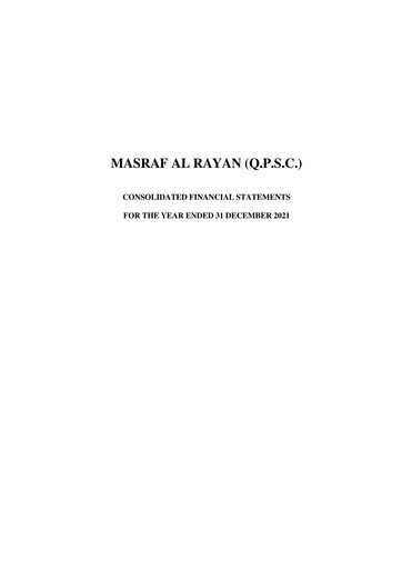 Thumbnail Masraf Al Rayan Financial Statement 2021