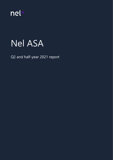 Thumbnail Nel ASA Half-year Report 2021-h1