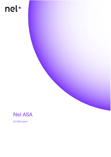 Thumbnail Nel ASA Quarterly Report 2026-q1
