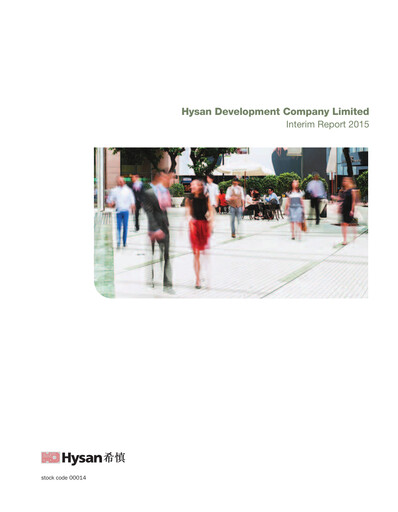 Miniature Hysan Development
 Rapport semestriel 2015-h1