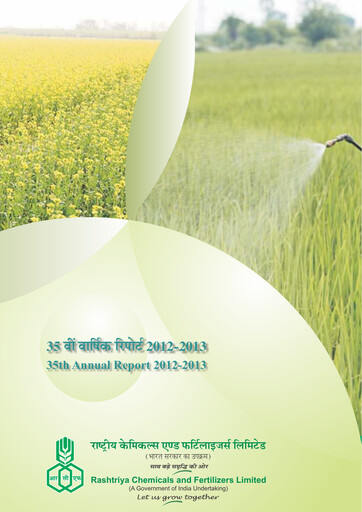 Miniature Rashtriya Chemicals and Fertilizers Rapport annuel 2012-2013