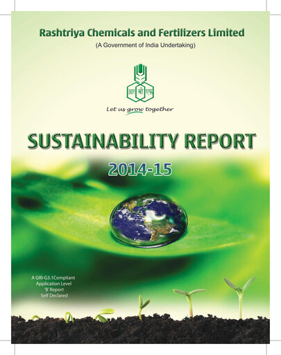 Thumbnail Rashtriya Chemicals and Fertilizers Sustainability Report 2014-2015
