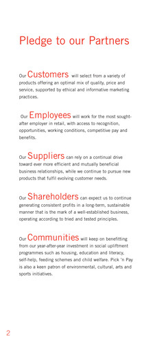 Thumbnail Pick n Pay Stores Annual Report 2006