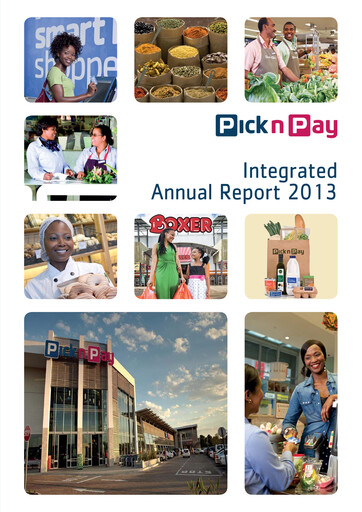 Thumbnail Pick n Pay Stores Annual Report 2013