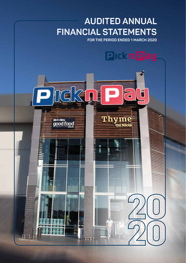 Thumbnail Pick n Pay Stores Financial Statement 2020