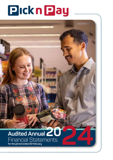 Thumbnail Pick n Pay Stores Financial Statement 2024