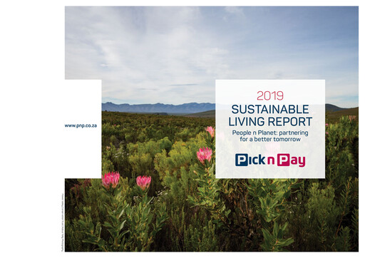 Thumbnail Pick n Pay Stores Sustainability Report 2019