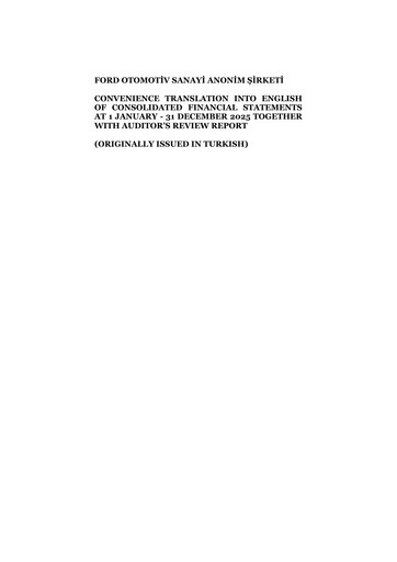 Thumbnail Ford Otosan
 Financial Statement 2025