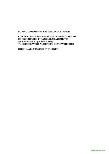 Vorschaubild Ford Otosan
 Halbjahresbericht 2023-h1