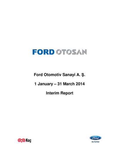 Thumbnail Ford Otosan
 Quarterly Report 2014-q1