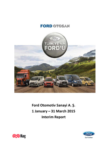 Thumbnail Ford Otosan
 Quarterly Report 2015-q1