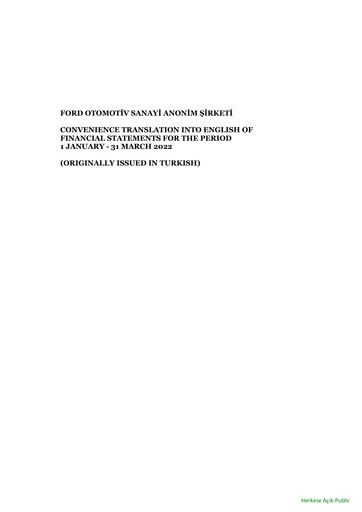 Thumbnail Ford Otosan
 Quarterly Report 2022-q1
