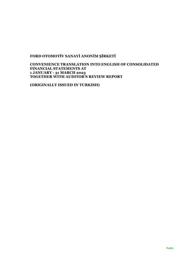 Thumbnail Ford Otosan
 Quarterly Report 2023-q1