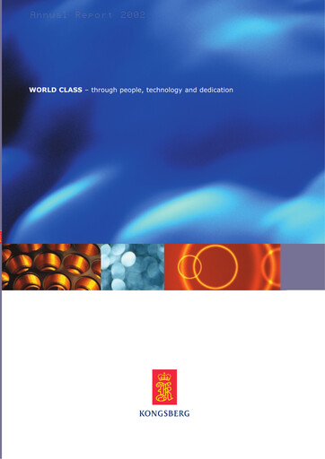 Thumbnail Kongsberg Gruppen Annual Report 2002