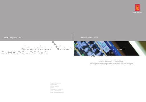 Thumbnail Kongsberg Gruppen Annual Report 2003