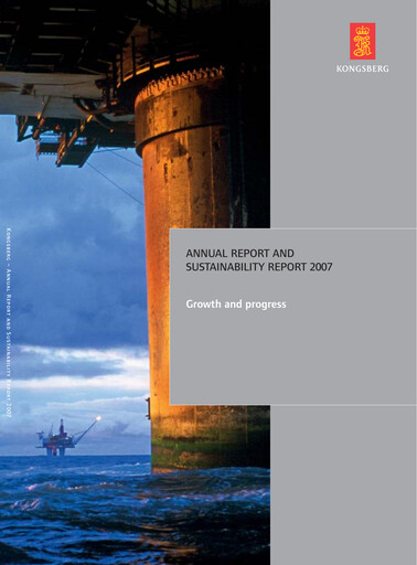 Thumbnail Kongsberg Gruppen Annual Report 2007