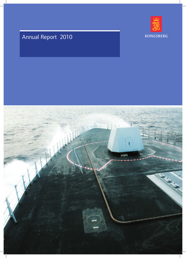 Thumbnail Kongsberg Gruppen Annual Report 2010