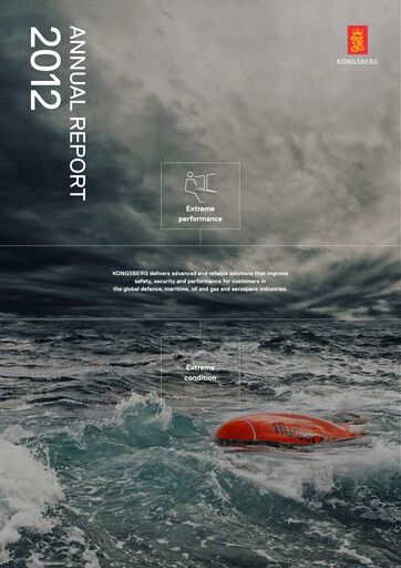 Thumbnail Kongsberg Gruppen Annual Report 2012