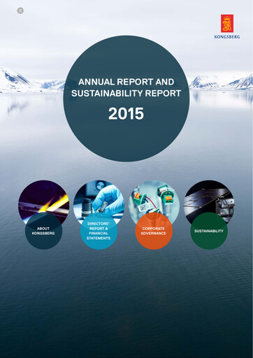 Thumbnail Kongsberg Gruppen Annual Report 2015