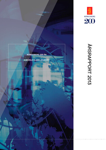 Thumbnail Kongsberg Gruppen Annual Report 2013