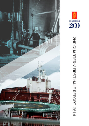 Thumbnail Kongsberg Gruppen Quarterly Report 2014-q2