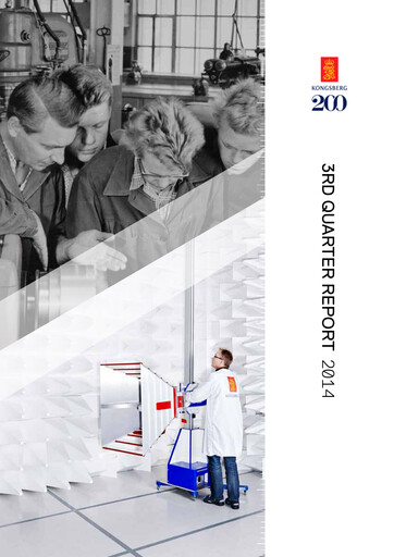 Thumbnail Kongsberg Gruppen Quarterly Report 2014-q3