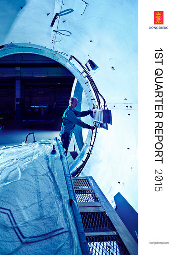 Thumbnail Kongsberg Gruppen Quarterly Report 2015-q1