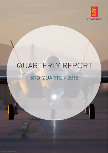 Thumbnail Kongsberg Gruppen Quarterly Report 2015-q3
