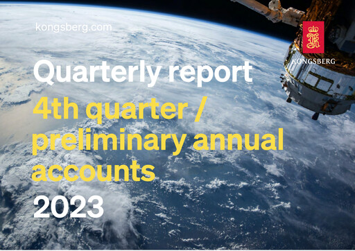 Thumbnail Kongsberg Gruppen Quarterly Report 2023-q4