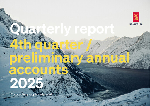 Thumbnail Kongsberg Gruppen Quarterly Report 2025-q4