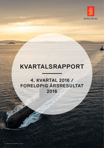 Thumbnail Kongsberg Gruppen Quarterly Report 2016-q4