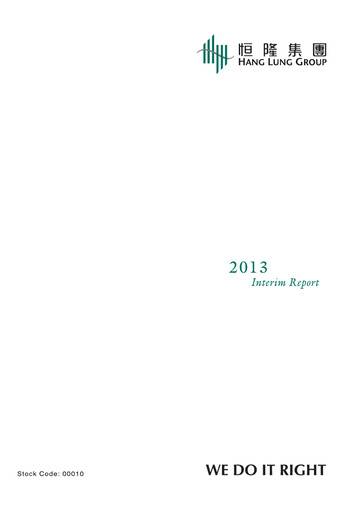 Thumbnail Hang Lung Group Half-year Report 2013