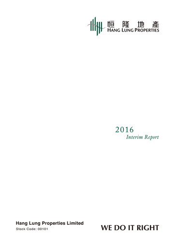 Thumbnail Hang Lung Group Half-year Report 2016