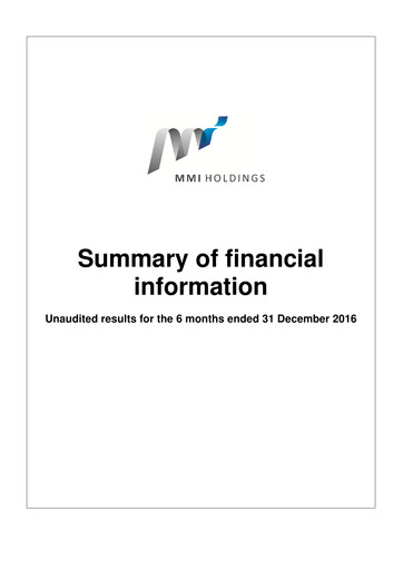 Thumbnail Momentum Metropolitan Financial Statement 2016-h1