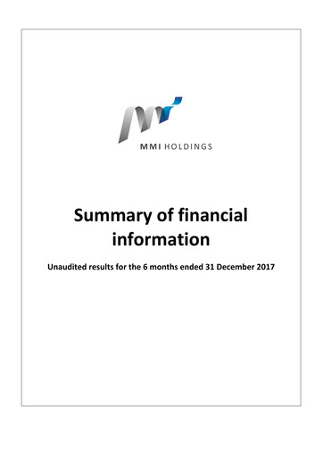 Thumbnail Momentum Metropolitan Half-year Report 2017-h1