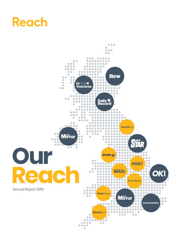 Thumbnail Reach plc Annual Report 2019