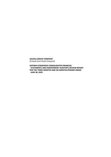 Thumbnail Savola Group Quarterly Report 2025-q2
