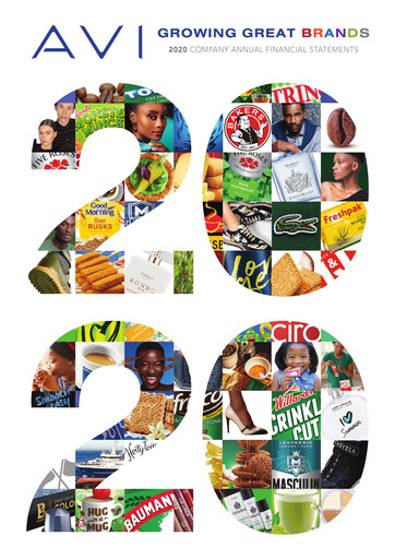 Thumbnail AVI Limited Financial Statement 2020