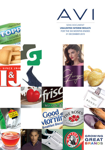 Thumbnail AVI Limited Half-year Report 2015-h1