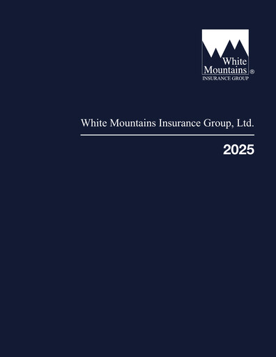Thumbnail White Mountains Insurance Group Annual Report 2025
