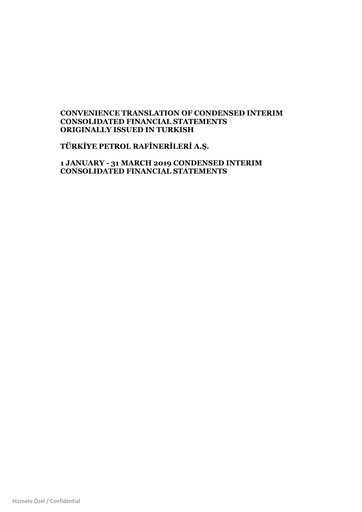 Thumbnail Türkiye Petrol Rafinerileri Quarterly Report 2019-q1