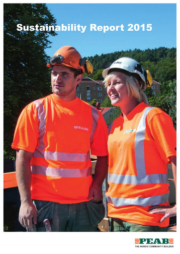 Thumbnail Peab Sustainability Report 2015