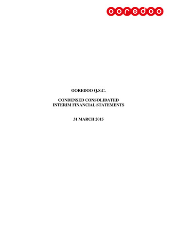 Thumbnail Ooredoo Qatar Quarterly Report 2015-q1