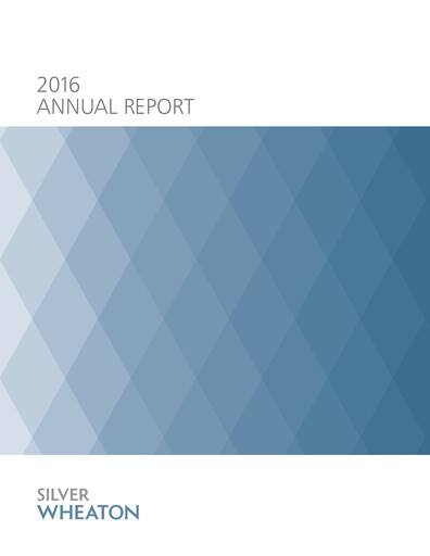 Thumbnail Wheaton Precious Metals Annual Report 2016