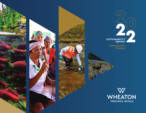 Thumbnail Wheaton Precious Metals Sustainability Report 2022