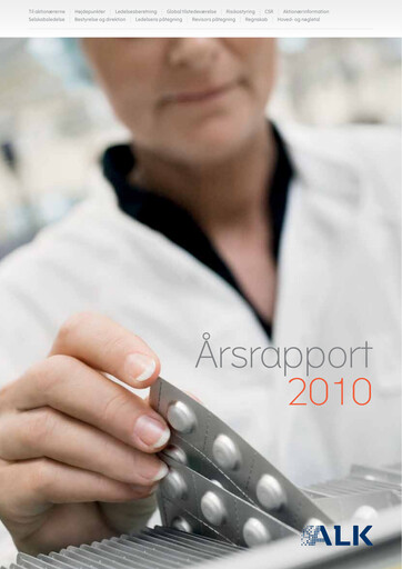 Thumbnail ALK-Abelló Annual Report 2010