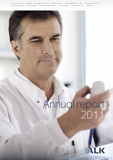 Thumbnail ALK-Abelló Annual Report 2011