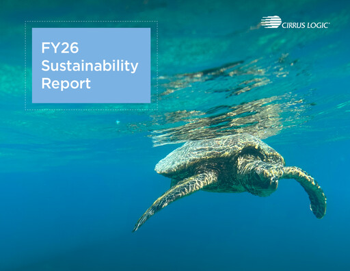 Thumbnail Cirrus Logic
 Sustainability Report 2026