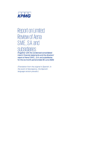 Miniature Aena Rapport semestriel 2025-h1