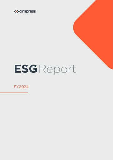 Thumbnail Cimpress ESG Report fy2024
